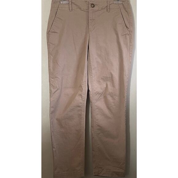 Ann Taylor Pants - Loft Monroe Slim Chino Size 12 / 31 Pants Khaki Ankle Ann Taylor Stretch